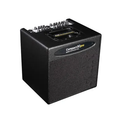 AER COMPACT 80W PRO - 4 CHANNEL W/FX/DYNAMIC CONTROL- 1X8 ACOUSTIC GUITAR AMP COMBO - BLACK