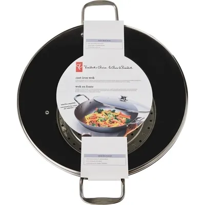 Cast Iron Wok With Lid