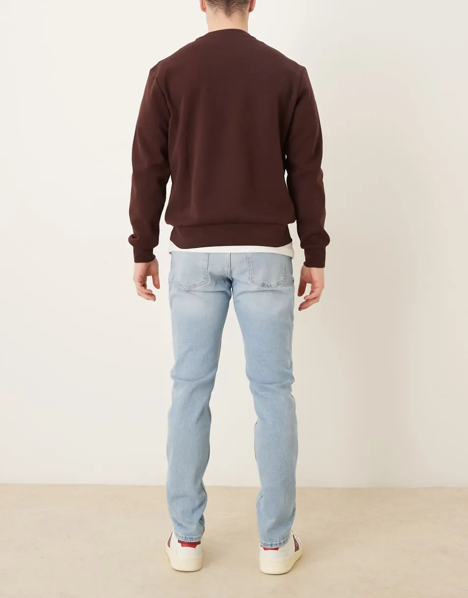 Mango Jan cotton rich straight jean in light blue