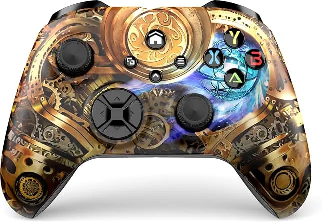 Dinosoo Wireless Controller for Xbox Series X|S, Xbox One & PC, Bluetooth, 4 Vibration Motors, Turbo, Macro, 3.5mm Headphone Jack Ste…