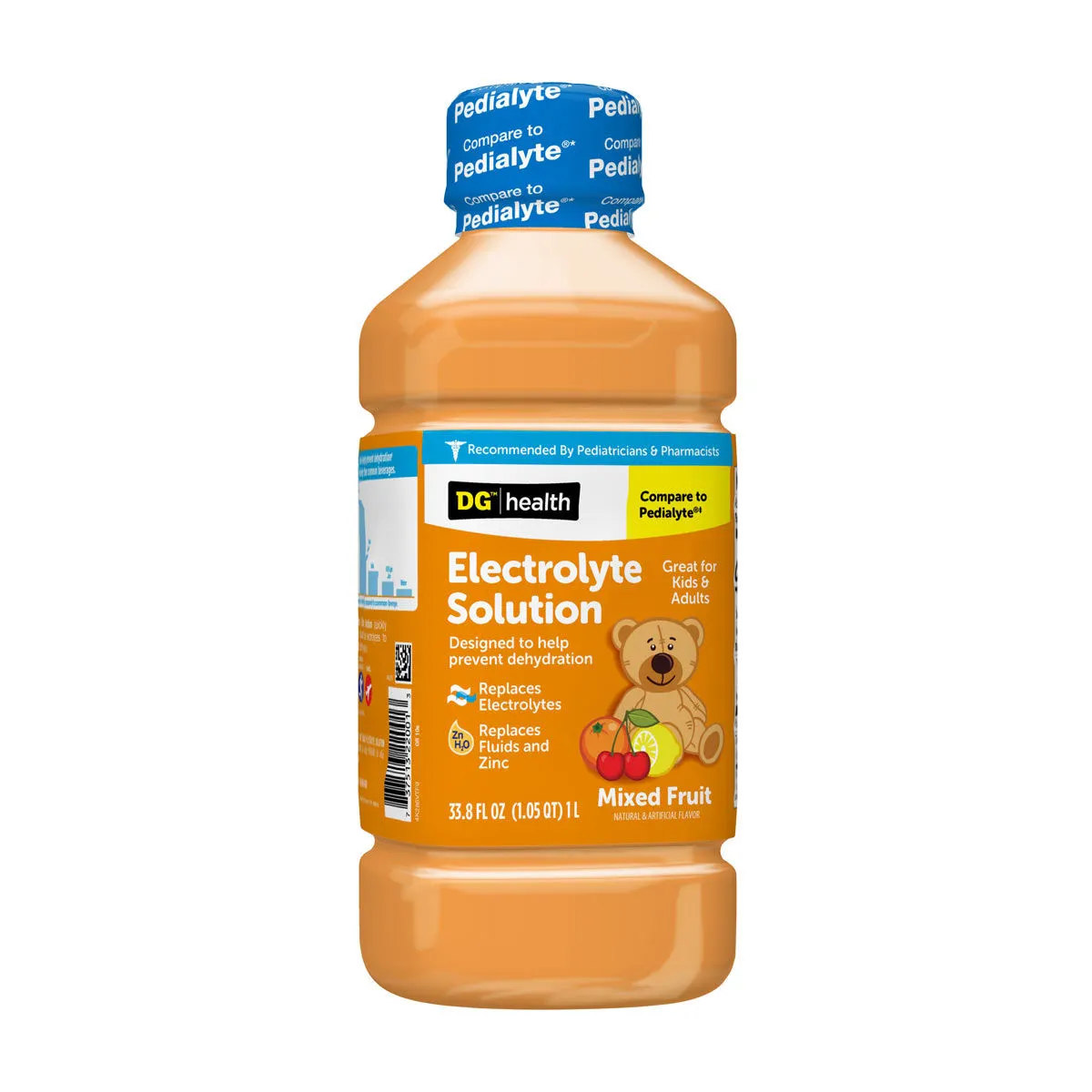DG Health Pediatric Oral Electrolyte Solution, Fruit Flavor, 33.8 fl oz