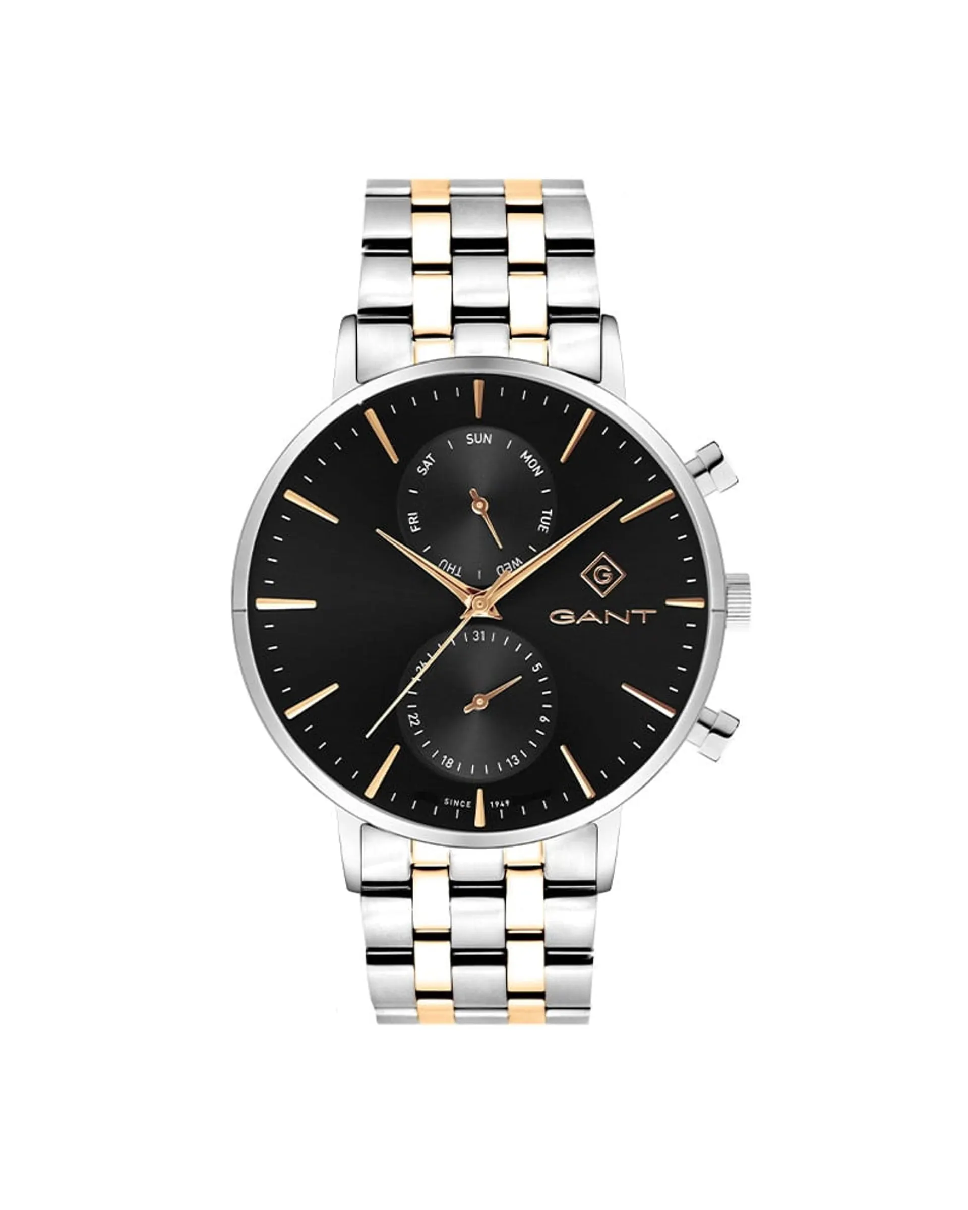 Park Hill II Day-date herreklokke i tofarget stål (43,5mm)