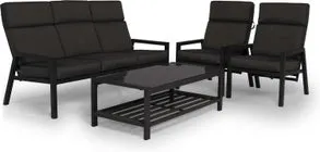 Tierra Outdoor 5-zits loungeset Campo antraciet