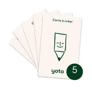 Pack de 5 cartes à écouter "Cartes à créer"