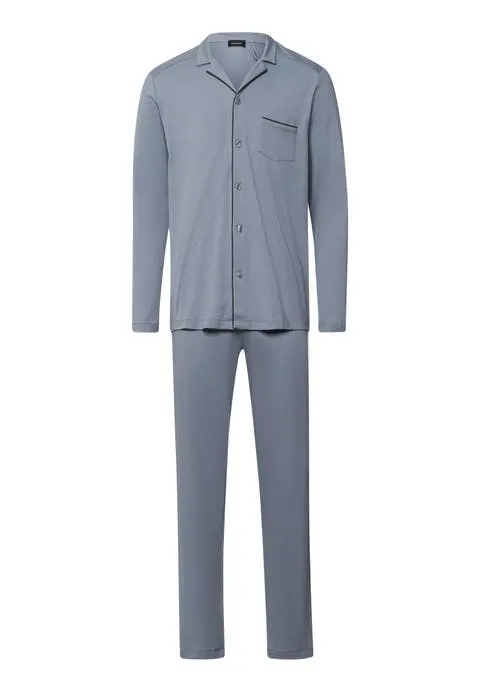 Night And Day Button Front Cotton Pajama Set