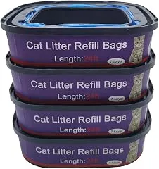 4 Pack Cat Litter Refill Bags Cartridges Com…