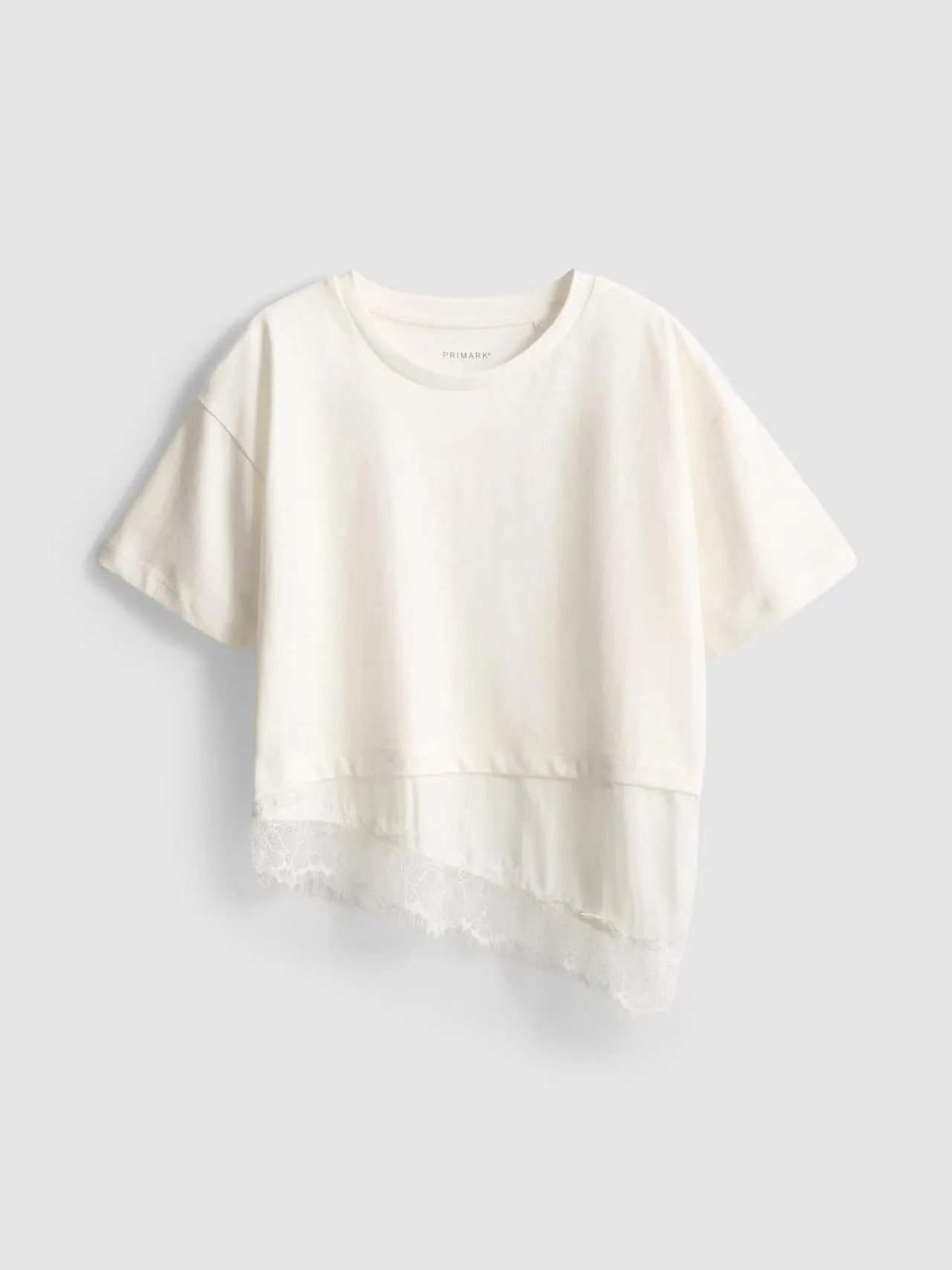 7–15 ans | T-shirt à ourlet en dentelle