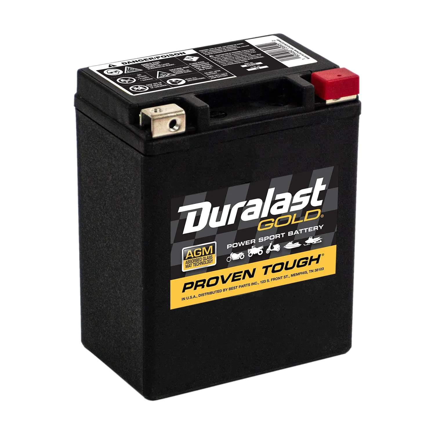 Duralast Gold AGM Battery / Group Size Powersport AZX15L