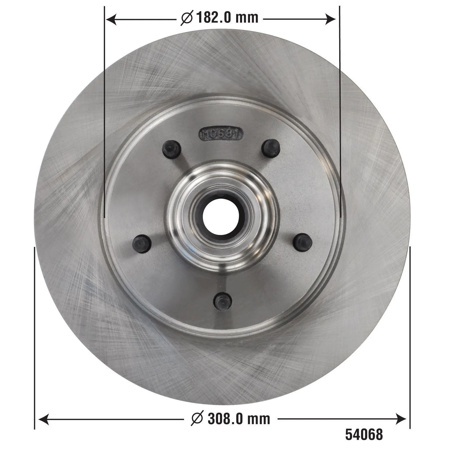 Duralast Disc Brake Rotor and Hub Assembly 54068