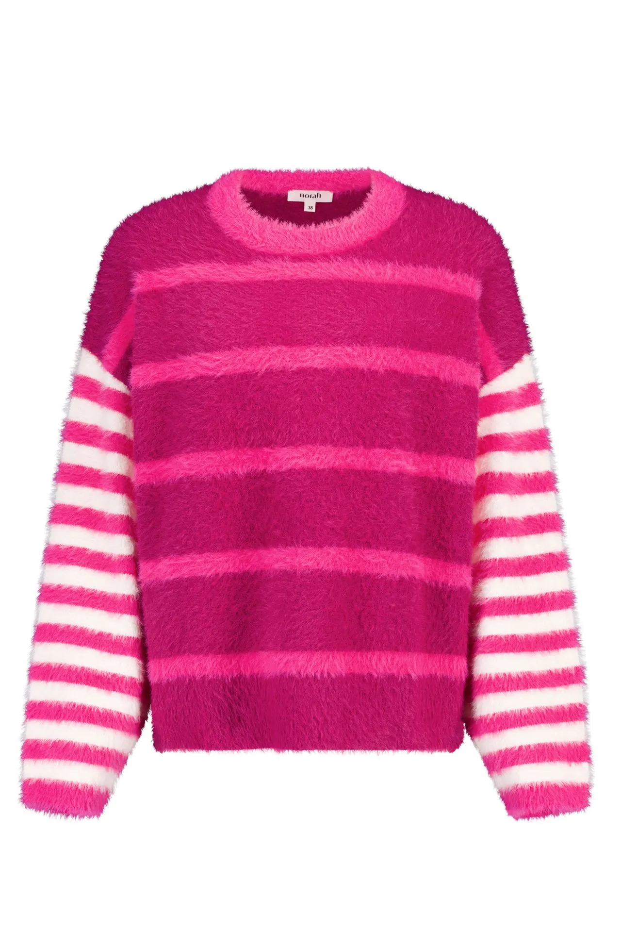 Roze gestreepte trui