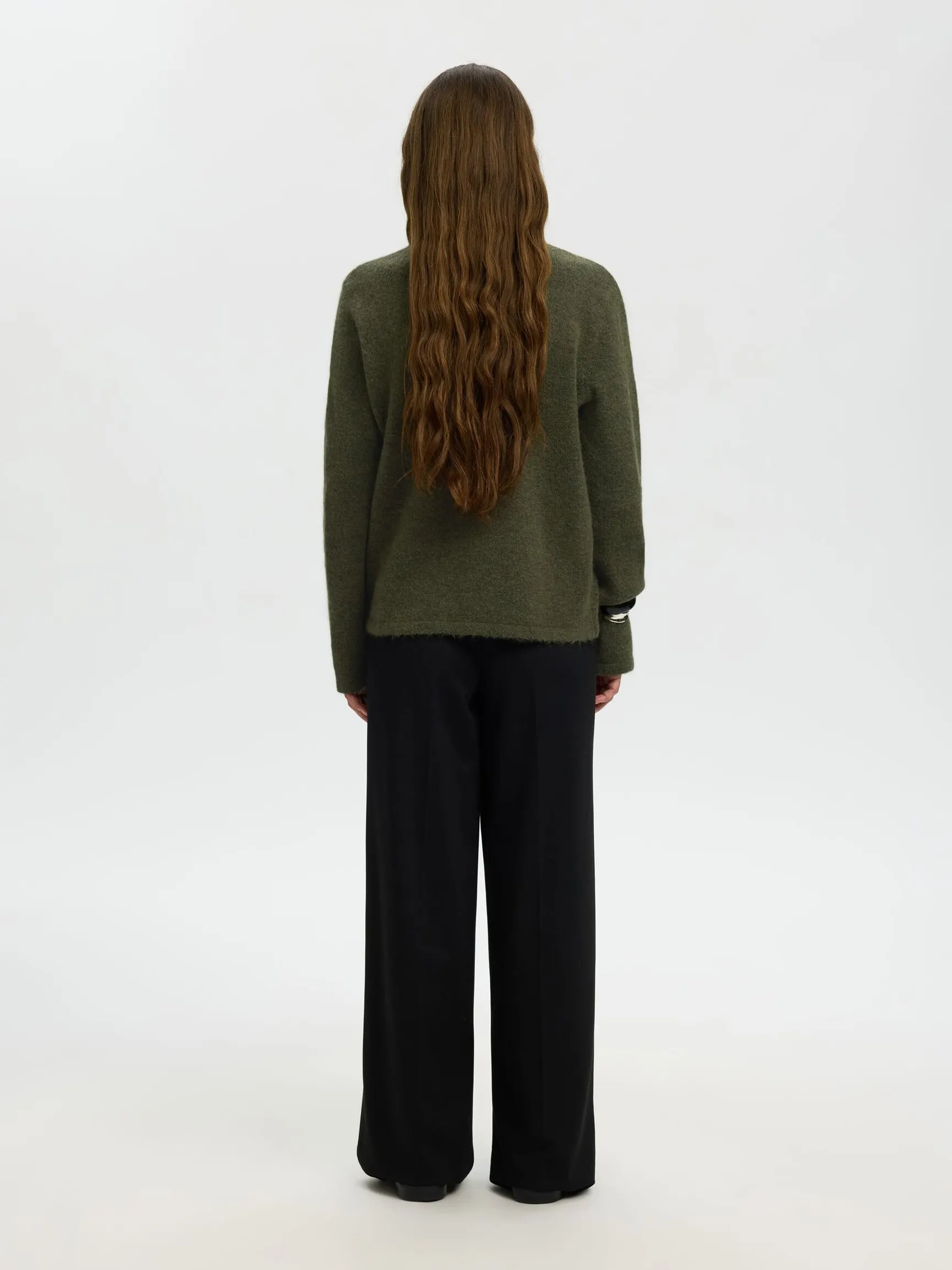 ULLBLANDING STRIKKET PULLOVER