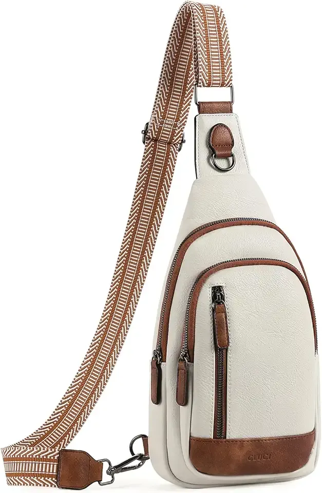 Crossbody Bags for Women Men,Leather Sling Bag Cross Body Backpack for Woman Gifts for Women Birthday Unique
