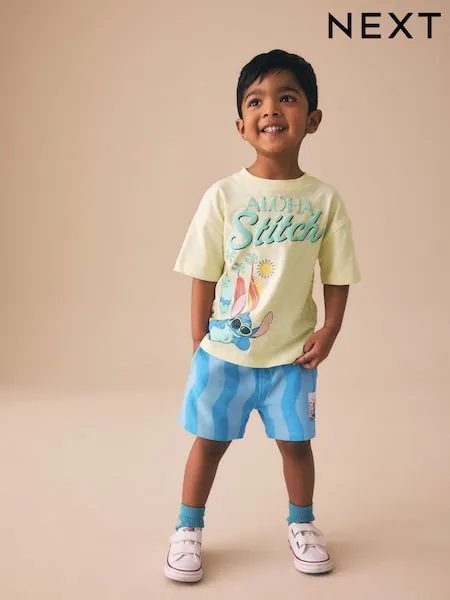 Yellow Lilo & Stitch T-Shirt and Shorts Set (6mths-8yrs)