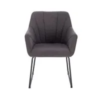 HOME DELUXE Armlehnenstuhl PAKU – Anthrazit