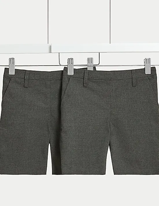 2er-Pack Schulshorts mit schmalem Bein für Mädchen (2–16 J.)