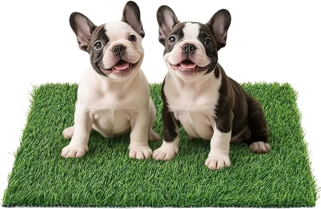 Artificial Grass Pad for Dogs Potty: Fake Grass for Dogs Puppy Potty Training to Pee and Poop on Balcony, Backyard, Patio, Apartment - Protect Floor and Furnitures, 2X Faster Drainage, Easy to Clean
