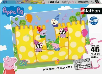 PEPPA PIG - NATHAN PUZZLE 45 PIECES - LA FETE DE PEPPA PIG