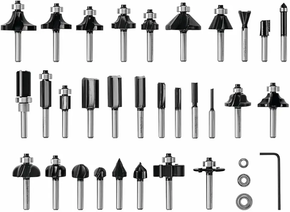 Bosch RBS030MBS 30 pc. Carbide-Tipped Wood Router Bit Set