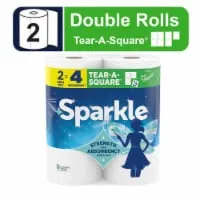 Sparkle® Tear-A-Square® Customizable Sheet Size Paper Towels Double Rolls