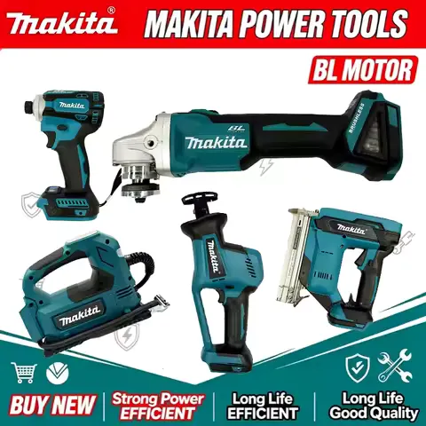 2026 Model Makita Brushless Battery Impact Drill, Angle Grinder, Circular Saw, Etc., Equipped with 18V Battery Power Kit