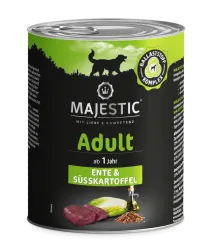 MAJESTIC mit Ente, Süßkartoffel für Hunde 6 x 800 g