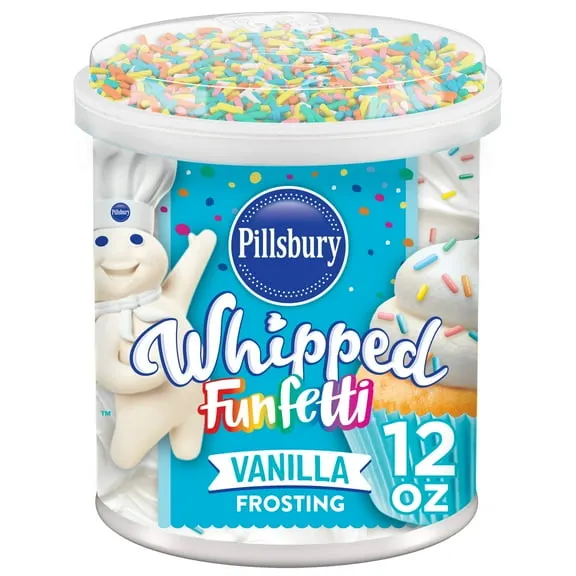 Pillsbury Funfetti Whipped Vanilla Frosting, 12 oz Tub $1.96 16.3 ¢/oz