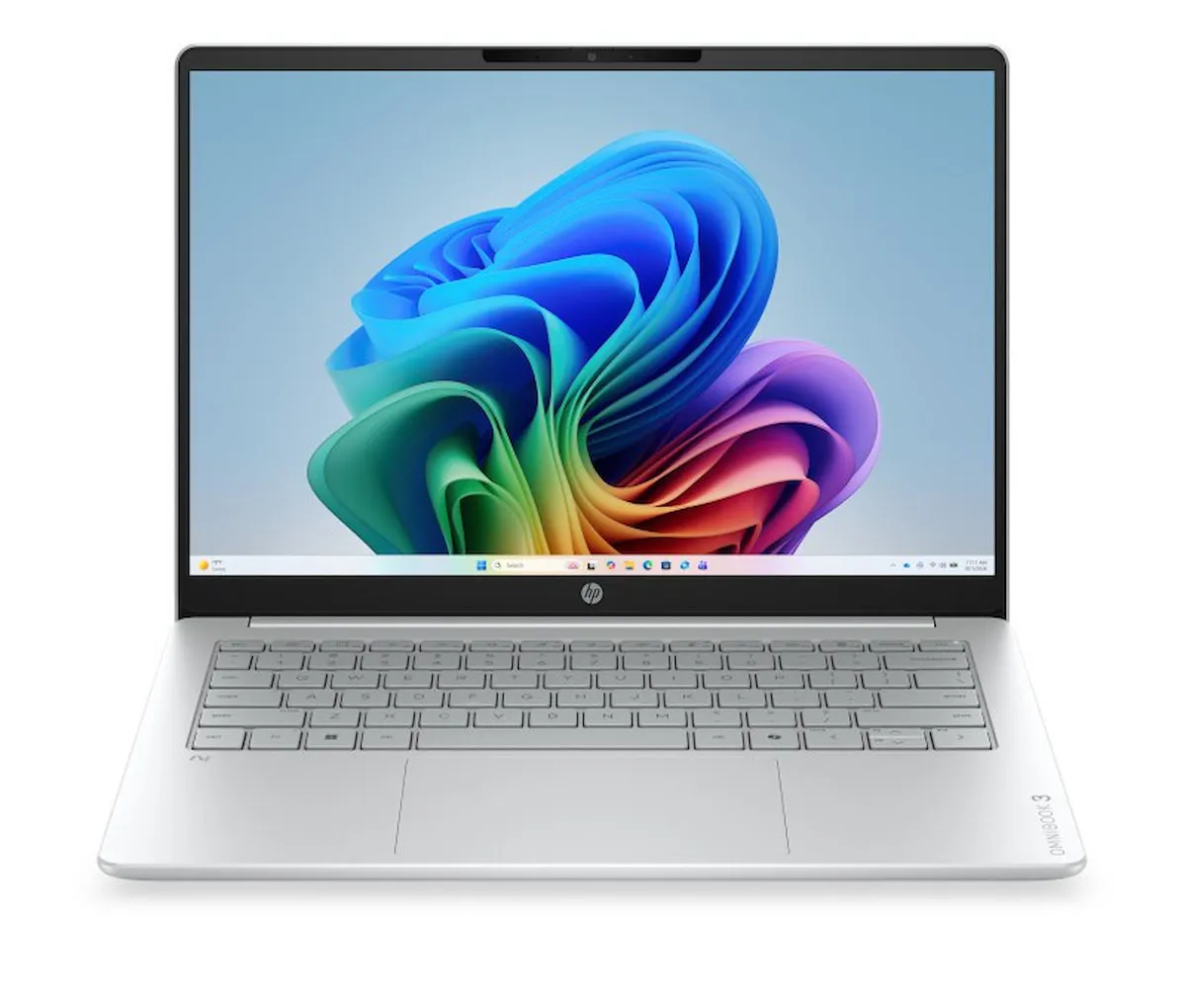 HP - Notebook HP OmniBook 3 Next Gen AI 14 - hz0005nlx, Windows 11 Home, 14", Snapdragon X, 8GB RAM, 512GB SSD, 2K, Glacier Silver