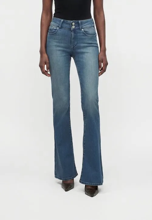 Flared jeans - blue denim