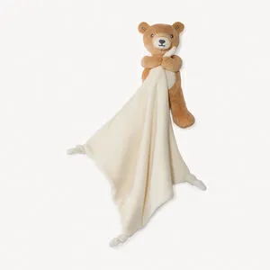Doudou mouchoir Ourson en velours pour bébé garçon
