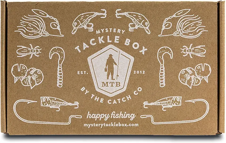 Catch Co Mystery Tackle Box Freshwater Bass Fishing Kit | Largemouth and Smallmouth Bass, Fishing Gift, Fishing Gifts for Men, Lures, Baits, Jigs