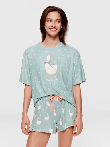 Silly Goose Pointelle Mini Frill Short