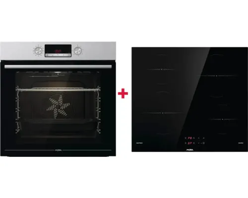Vestavná trouba MORA VT 342 SX set s varnou deskou MORA VDST 165 C