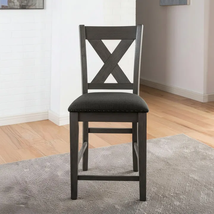Lana Counter Height Chair (1-Piece) by Furniture of America - Black