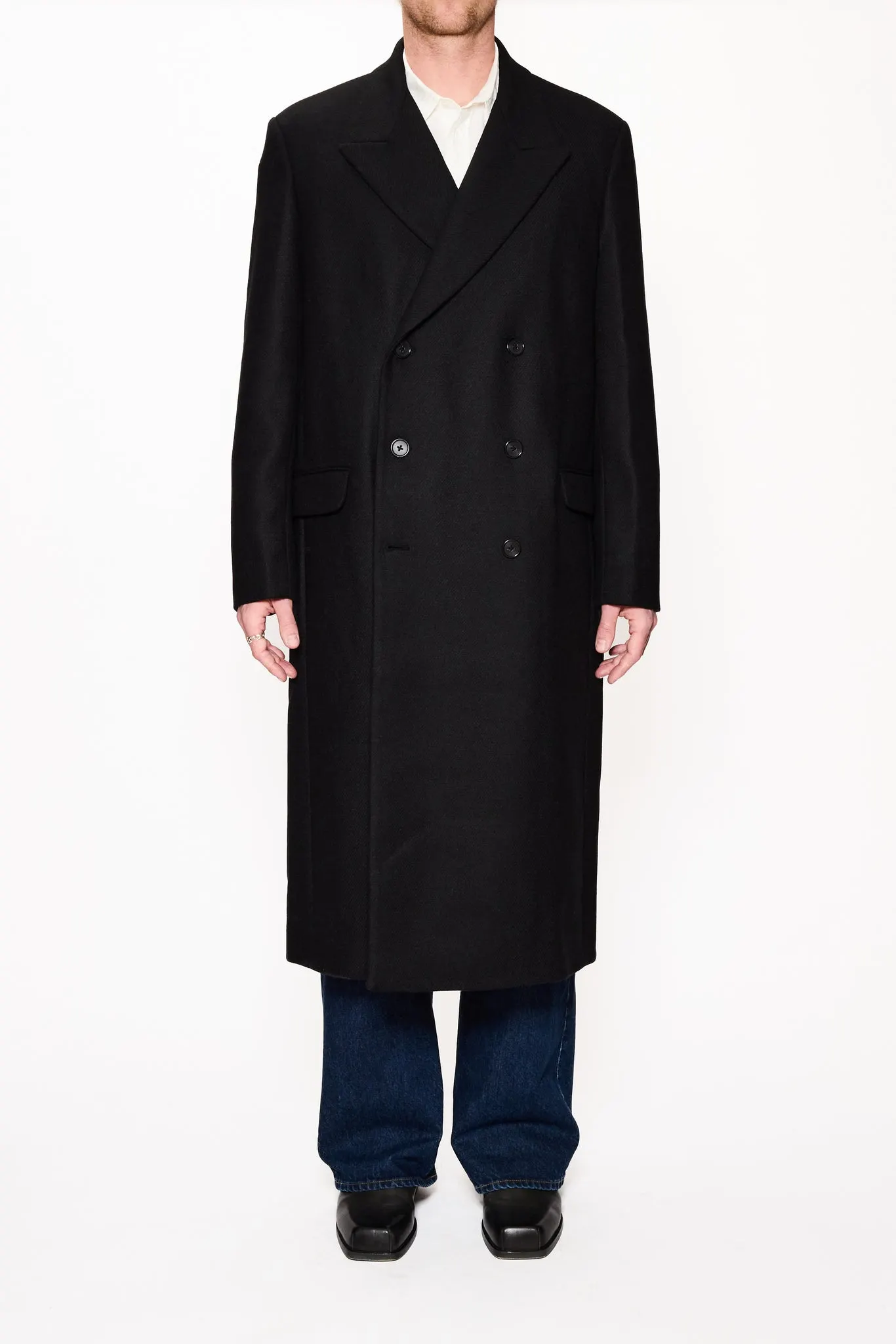 Relaxed Double Breasted Coat