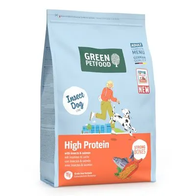 Green Petfood InsectDog High Protein avec insectes et saumon