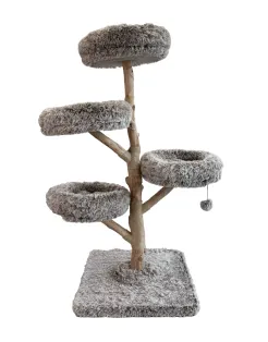 Adori Devoted Ambrose - Krabpaal - 79x79x180 cm Wit Bruin