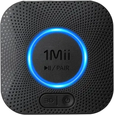 1Mii B06+ Bluetooth Receiver, Hi-Fi Wireless Audio Adapter, Bluetooth 5.3 Receiver with 3D Surround aptX HD aptX Adaptive for Home Music Streaming Stereo System