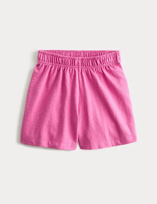 Shorts aus reiner Baumwolle mit hohem Elastikbund (2–8 J.)