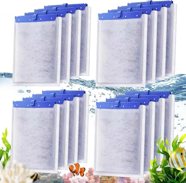 Esctabalt New Upgraded 6-in-1 16-Pack Aquarium Filter Cartridges, Designed for Tetra Whisper Bio-Bag Filter Cartridges Large, Fits Tetra Whisper Filter Large — Fits IQ/PF/20i/40i, 20-60 Gallon Tanks