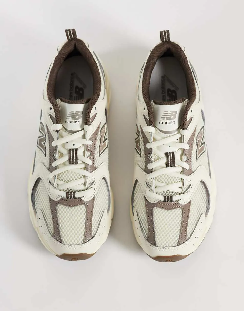 New Balance 530 unisex trainers in off white and beige