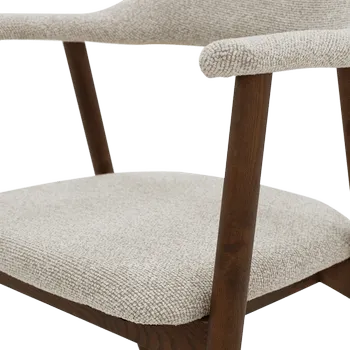 Armstoel COLETTA Muted Taupe/Ash Wood Walnut