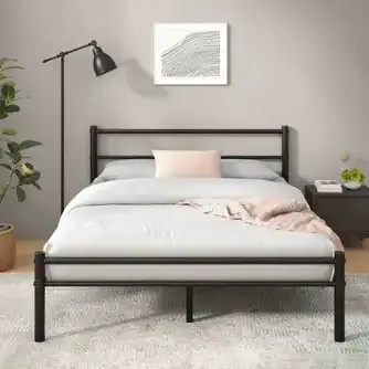 Zinus Metal Bed Frame w/ Headboard - Queen