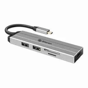 Steren USB 4740 Estación USB C/Aluminio