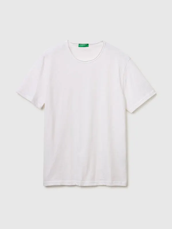 Slub cotton t-shirt