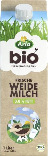 Arla Bio Frische Weidemilch 3,8% Fett