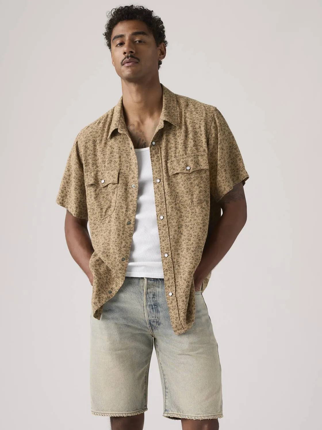 Short Sleeve Relaxed Fit Western Shirt