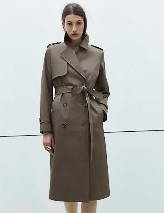 Trenchcoat mit hohem Baumwollanteil