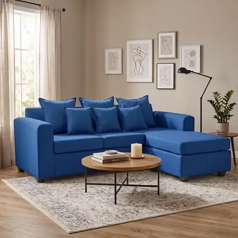 Seccional Atos 3.1 Tela Poliéster 215x160x98 Cm Chaise Longue Intercambiable