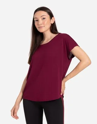 T-shirt - Traspirante - rosso scuro
