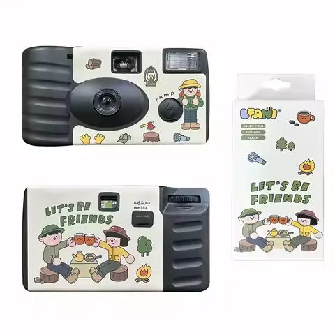 35mm Disposable Film Camera 27 Photos One Time Use Camera 200 ISO Retro Camera for Outdoor Travel